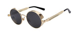 Round Metal Steampunk Men Women Fashion Sunglasses