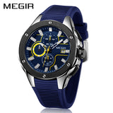 MEGIR Chronograph Quartz Army Military  Men Watches