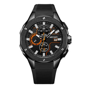 MEGIR Chronograph Quartz Army Military  Men Watches