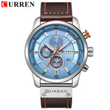 CURREN Fashion Leather Strap Quartz Men Watches