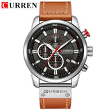 CURREN Fashion Leather Strap Quartz Men Watches