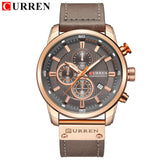 CURREN Fashion Leather Strap Quartz Men Watches