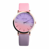 Retro Rainbow Design Women Dress Watch