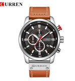 CURREN Luxury Brand Men Analog Leather Sports Watches