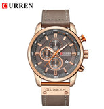 CURREN Luxury Brand Men Analog Leather Sports Watches