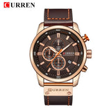 CURREN Luxury Brand Men Analog Leather Sports Watches