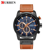 CURREN Luxury Brand Men Analog Leather Sports Watches