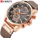 CURREN Luxury Brand Men Analog Digital Leather Sports Watches