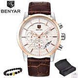 BENYAR Luxury Brand Quartz Sport Watches Mens