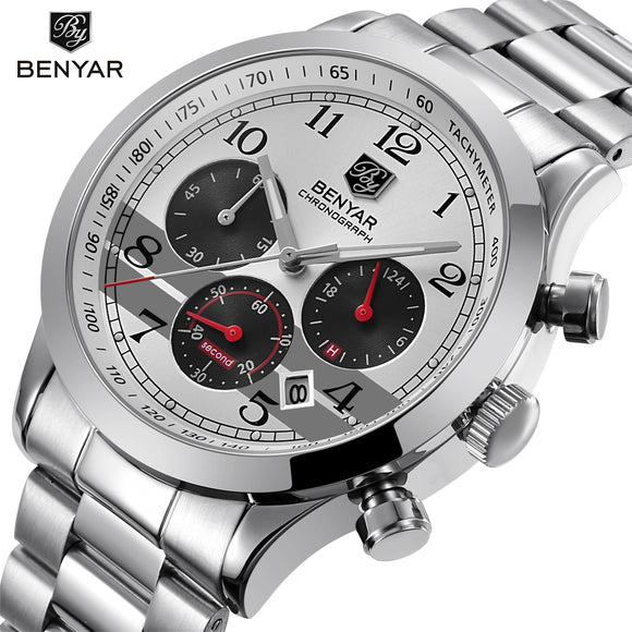 BENYAR Fashion Sport Quartz Mens Watches