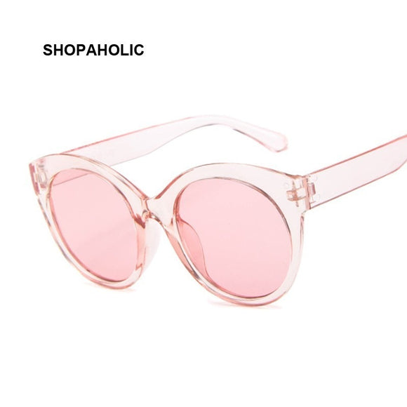 New Vintage Pink Cat Eye Women Sunglasses