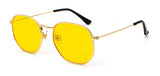 Kachawoo Vintage Gold Men Women Sunglasses