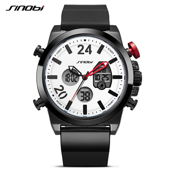 SINOBI Luxury Brand  Digital Men Military Sport Watches